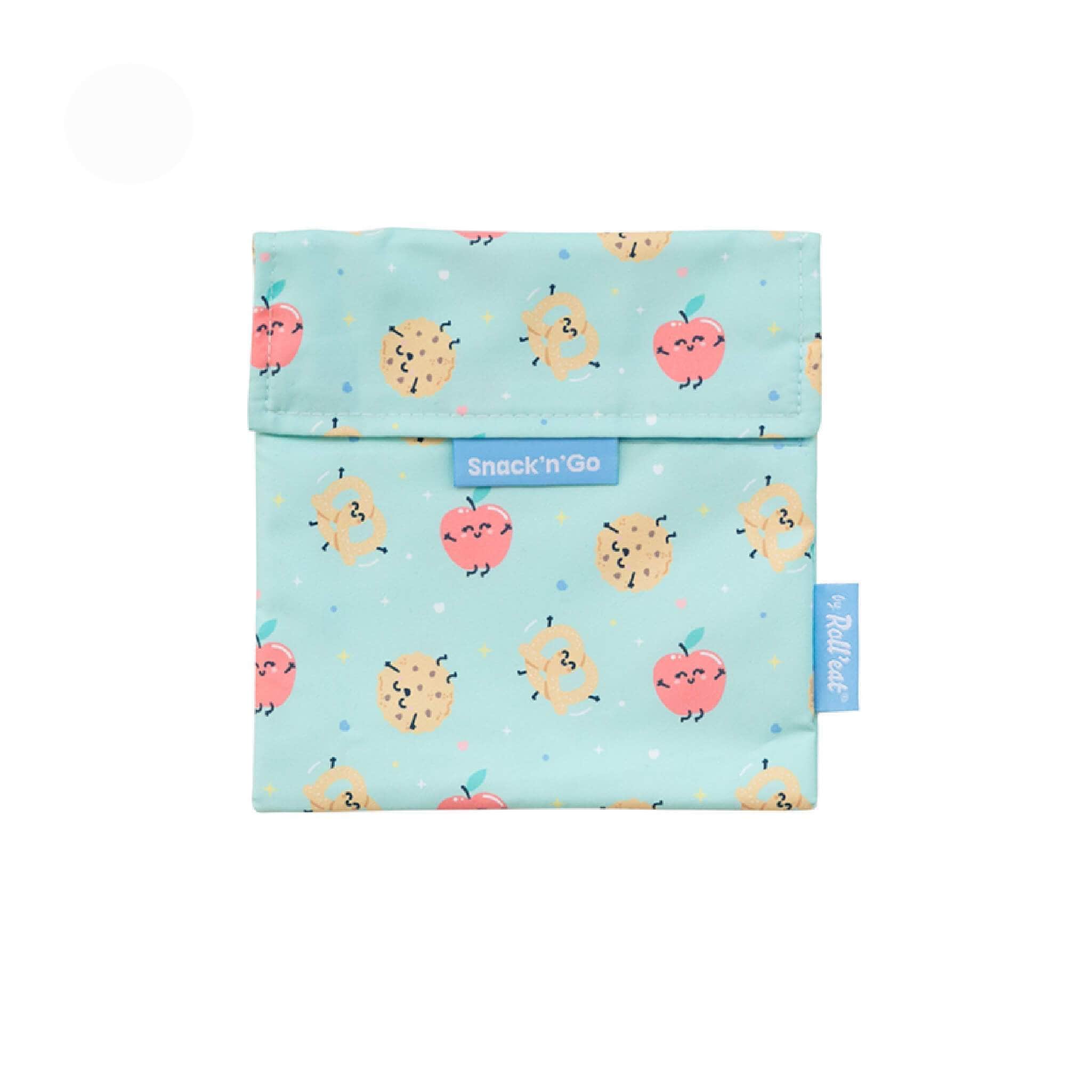 Roll’Eat Snack'n'Go Mr. Wonderful - Borsa Merenda Portasandwich Riutilizzabile Ecologica Senza BPA, 18x18 Cm - 5