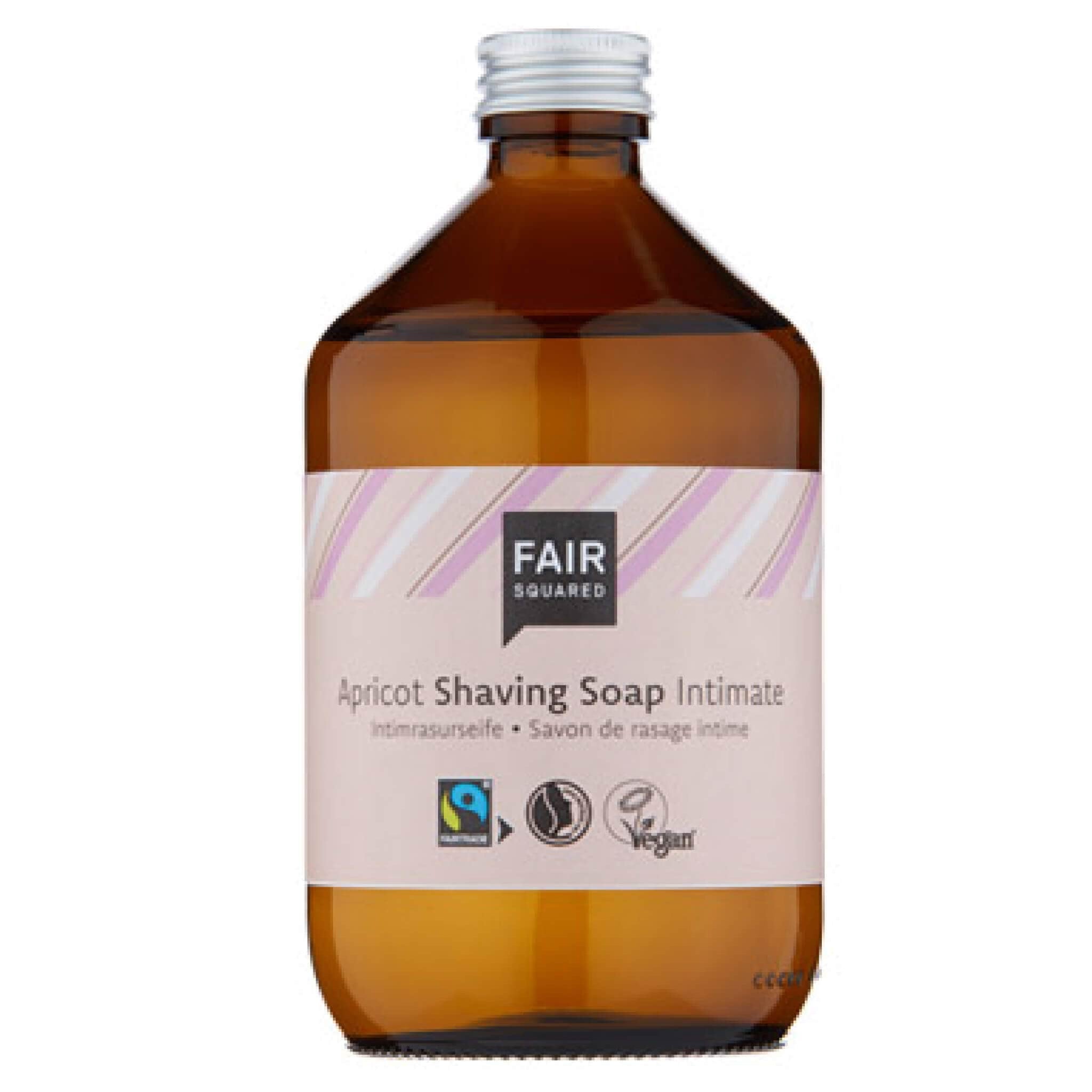 Tarro de jabón de afeitado íntimo de albaricoque de Fair Squared