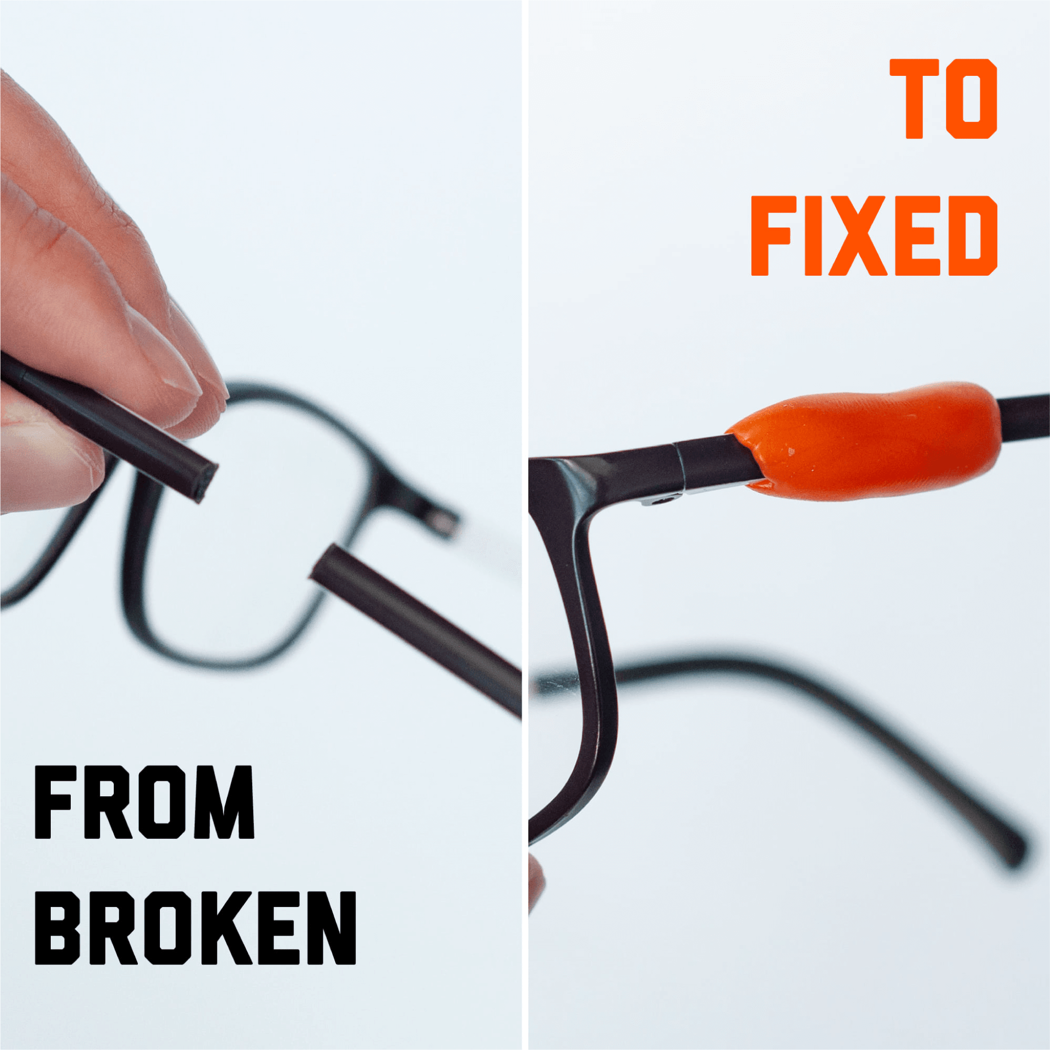 Example of FixIts use on broken glasses.