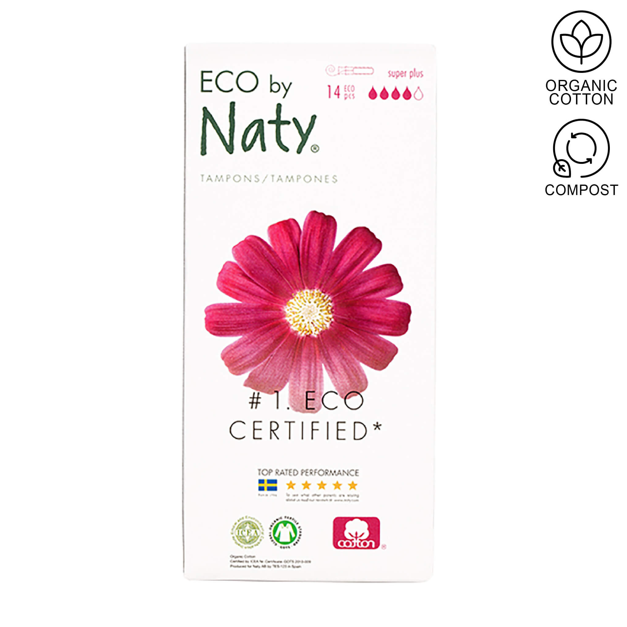 eco by naty tampons with applicator super plus
