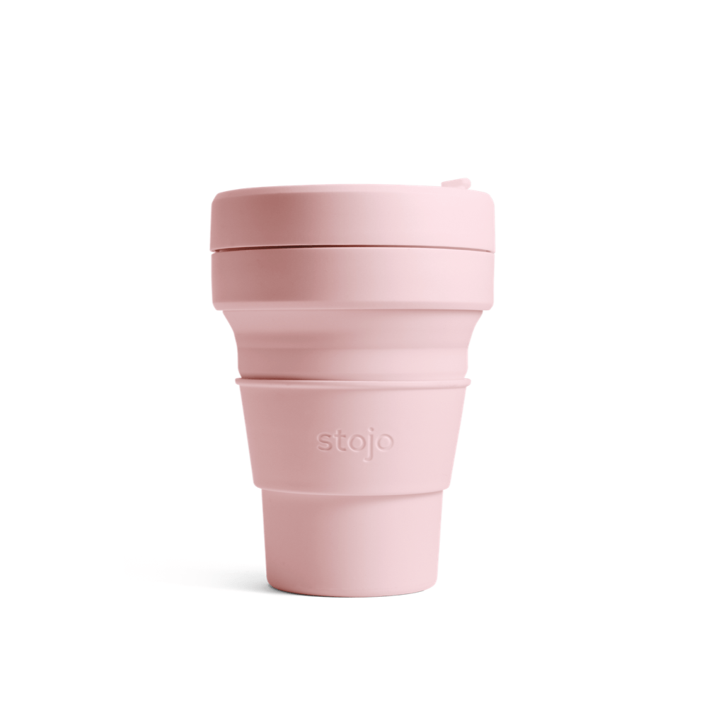 Vaso plegable Stojo mini color rosa
