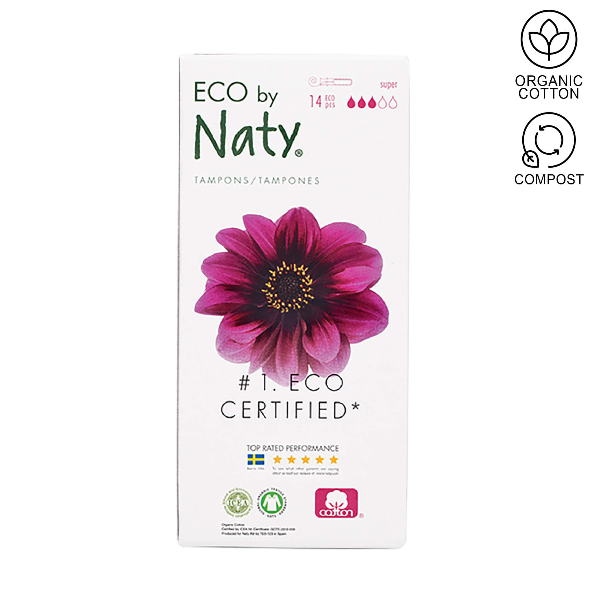 eco by naty tampons with applicator super